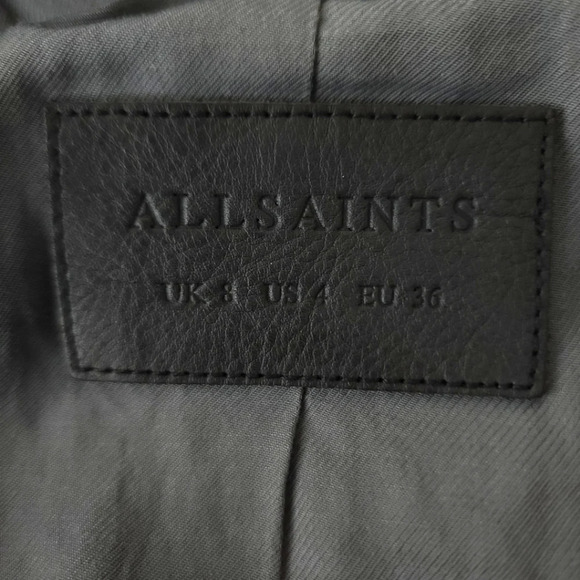 All Saints Balfern Biker Moto Jacket - Picture 7 of 12